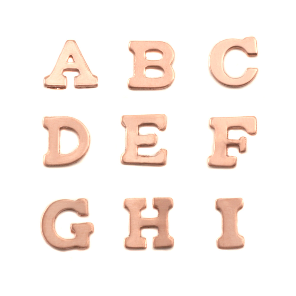 Charms & Solderable Accents Copper Letters A